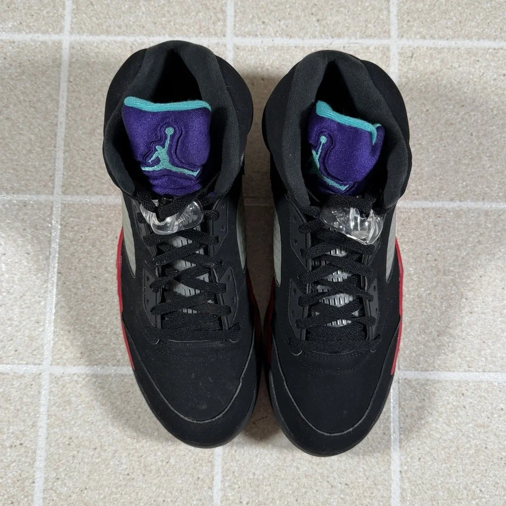 Nike Air Jordan 5 Retro Top 3 Black Sneakers Shoes US Size 13 Men's CZ1786-001